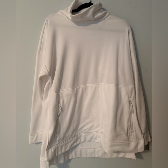 Talbots Tops - T by Talbots White Cowl Neck Performance Pullover – XL NWOT